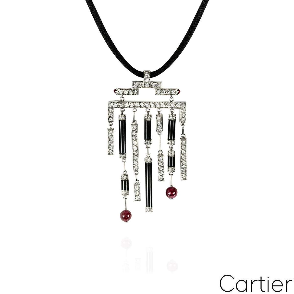Cartier White Gold Le Baiser Du Dragon Necklace Cartier White Gold Le Baiser Du Dragon Necklace